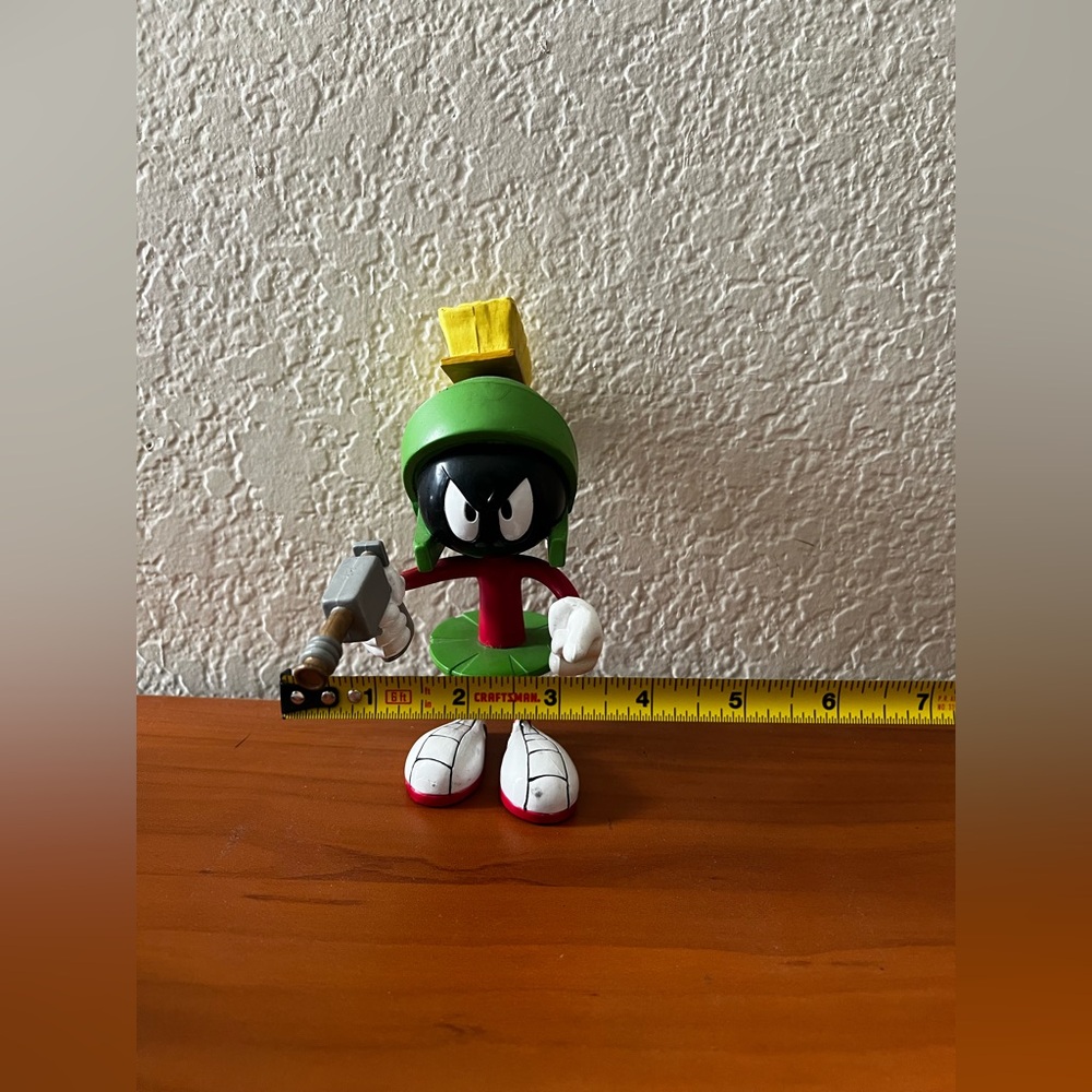 Vintage 1995 Warner Bros Studio Marvin The Martian Ray Gun 6" Bendable Toy - Picture 3 of 8